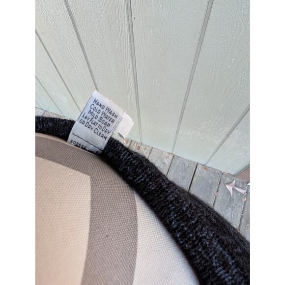 Peruvian Connection Art Aztec Alpaca, wool, silk Cardigan Size Small Blue Black - Picture 9 of 9